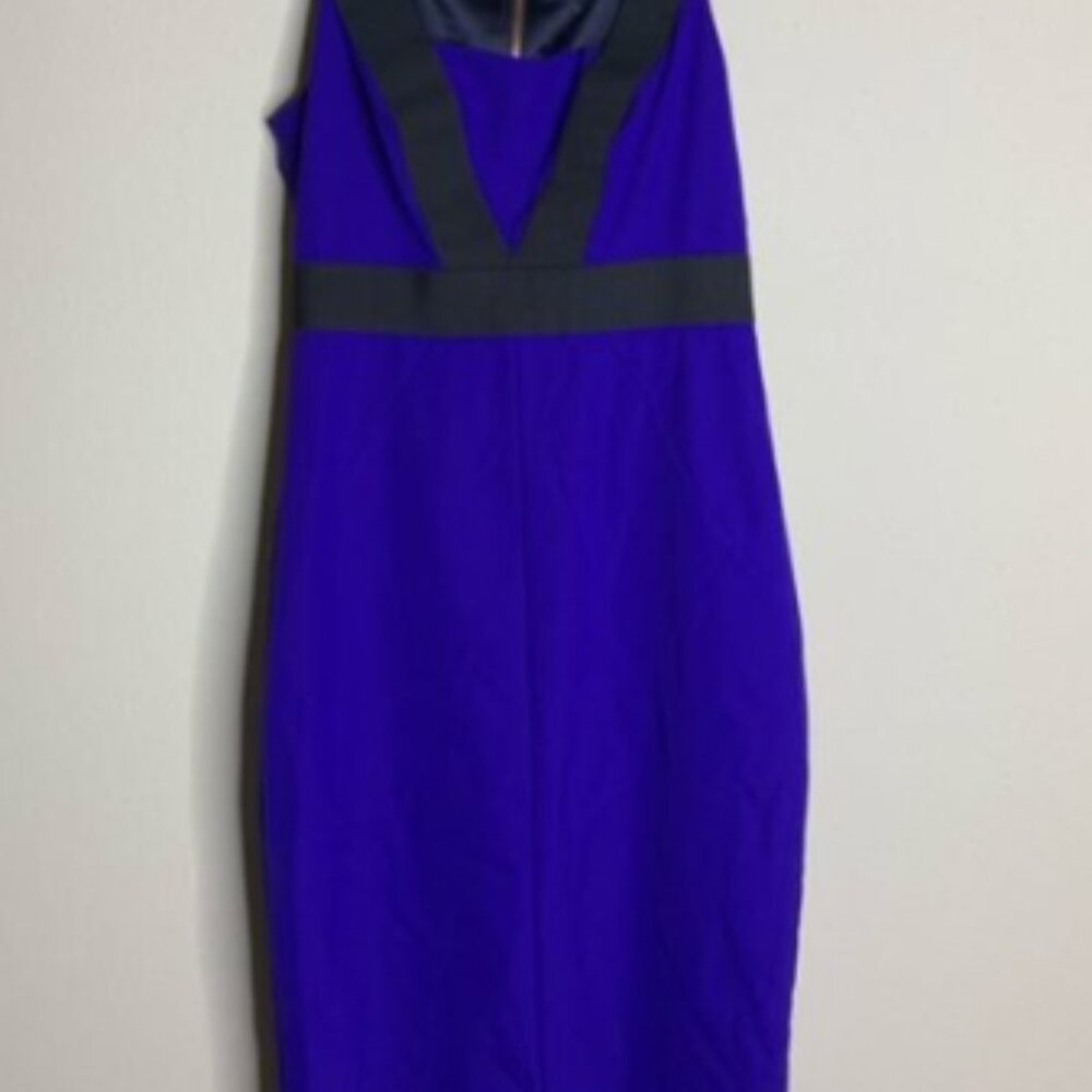 Sale! Ted Baker bodycon blue black sleveless dress